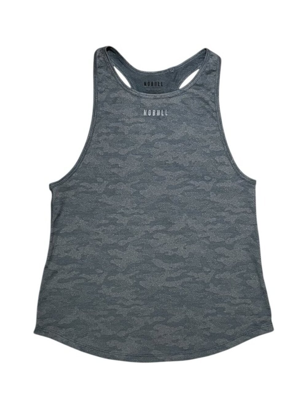 NOBULL Racerback Tank Top Grey‎ Camo High Neck Workout Top Women’s Small